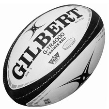 Gilbert G-TR4000 Rugby Training Ball Black 3 Pack