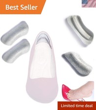 Thin Foam Heel Pads with Strong Adhesive - Ideal for High Arch Shoes Gray 
