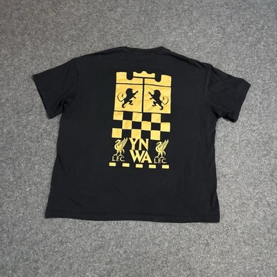 LeBron James × リヴァプールFC Stadium YNWAシャツ Nike Liverpool FC x Lebron James T Shirt Size XL Soccer Black YNWA