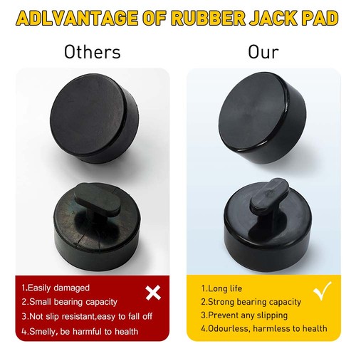 4 Pcs Rubber Jack Pucks Jacking Lift Pad For Chevrolet Corvette C5 C6 C7 GS Z06 - Picture 2 of 10