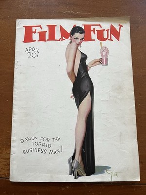 Film Fun Magazine V.63 #552 April 1935 VG Enoch Bolles Art Deco Cover !