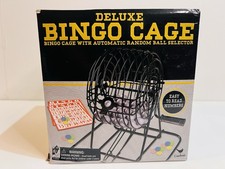 Deluxe Metal Bingo Cage With Automatic Random Ball Selector New