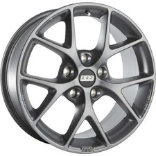 Bbs Sr009sg Sr 16 X 7 Wheel - 5x120 Bolt Pattern Satin Gray