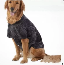 New Top Paw Black Denim Jacket Dog Size M