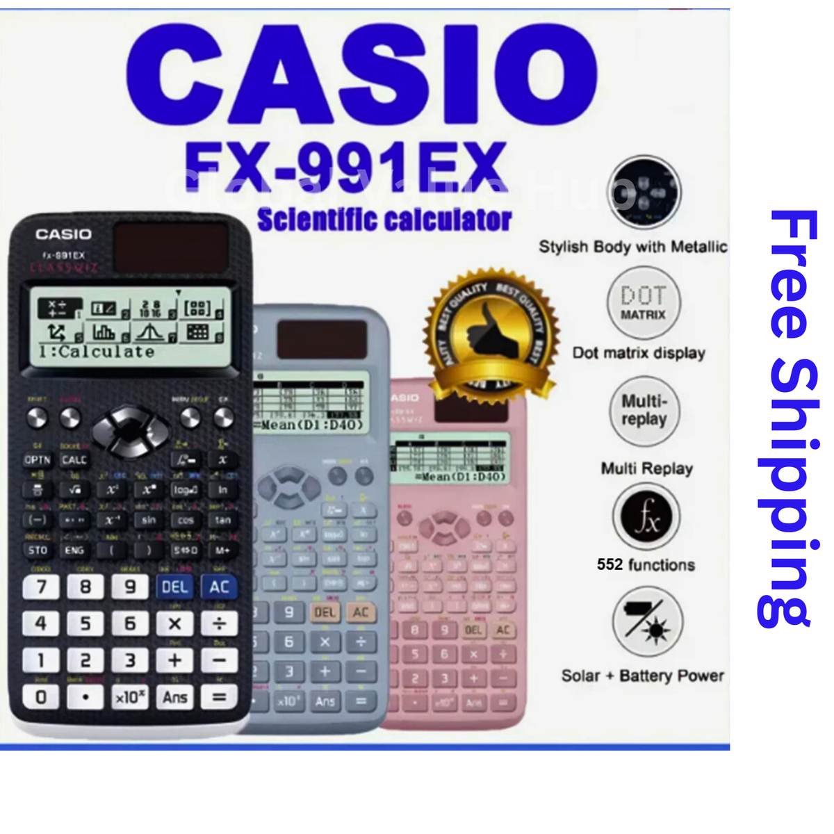 CASIO FX991EX Scientific Calculator ClassWiz-552 functions