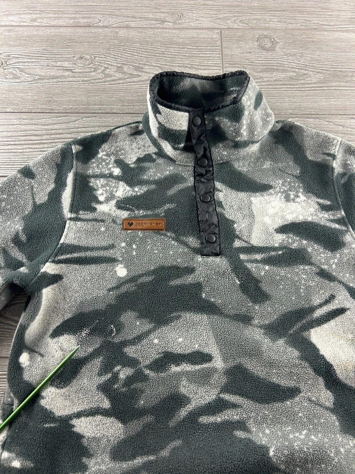 Pullover Obermeyer Rogue Camuflado Jóvenes Niños Polar Gris Negro Talla Mediana Foto 3 de 4