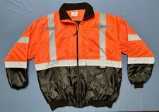 Hi-Vis Insulated Safety Bomber Reflective Jacket Men's 2XL ROAD WORK JORESTECH