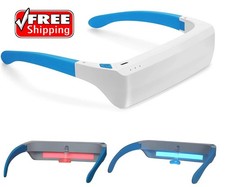 Red Light Therapy Glasses for Eye Health and Vision Improvement, Wearable Blue L