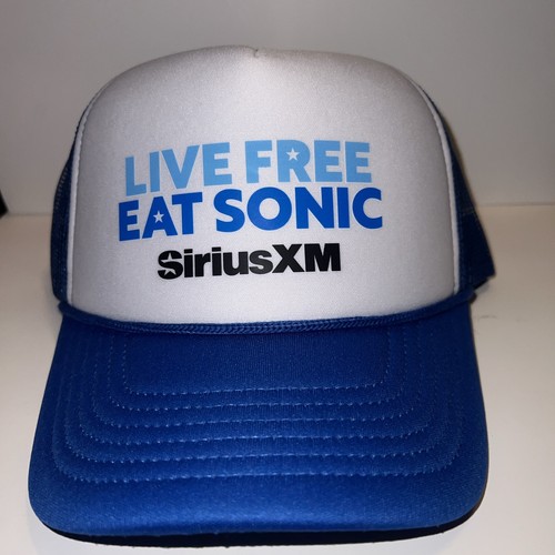 Sirius Xm- Live Free Eat Sonic- Highway Happy hour Limited Edition Trucker Hat