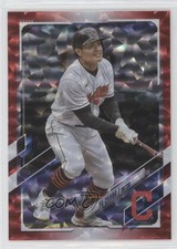2021 Topps Update Red Foil 48/199 Yu Chang #US328 4pn