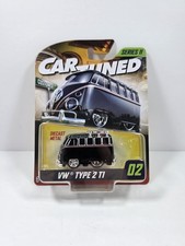 Car Tuned - Series 11 - Vw Type 2 T1 Black - 02 - Diecast Metal