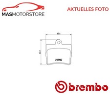 SATZ BREMSBELÄGE BREMSKLÖTZE BREMBO P 50 024 P FÜR MERCEDES-BENZ C-CLASS