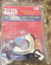 TotalGard Multi-Sport Mouthguard for Braces, Adult Unisex, Medium, White