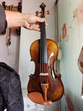 4/4 violin Solid European flamed maple back spruce top hand carved C3