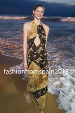 ZARA NEW WOMAN LONG FLORAL PRINTED HALTER DRESS CUT-OUT XS-XL 9017/046/330