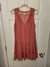 Max Studio Women's Floral Print Sleeveless Dress Size Medium