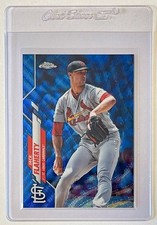 Jack Flaherty 2020 Topps Chrome #135 Blue Wave Refractor /75