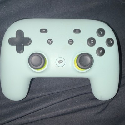 Google Stadia Wireless Controller Light Blue Black Plastic Video Game Controller