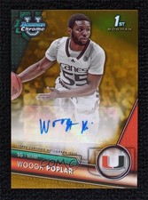 2023 Bowman U Chrome Prospect Gold Refractor 5/50 Wooga Poplar #BCPA-WP Auto a8r