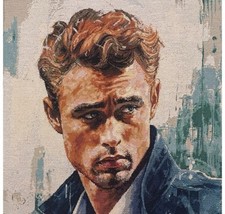 Cushion Panels POP ART CULTURE ICONS Full Colour Tapestry WeaveFabric James Dean