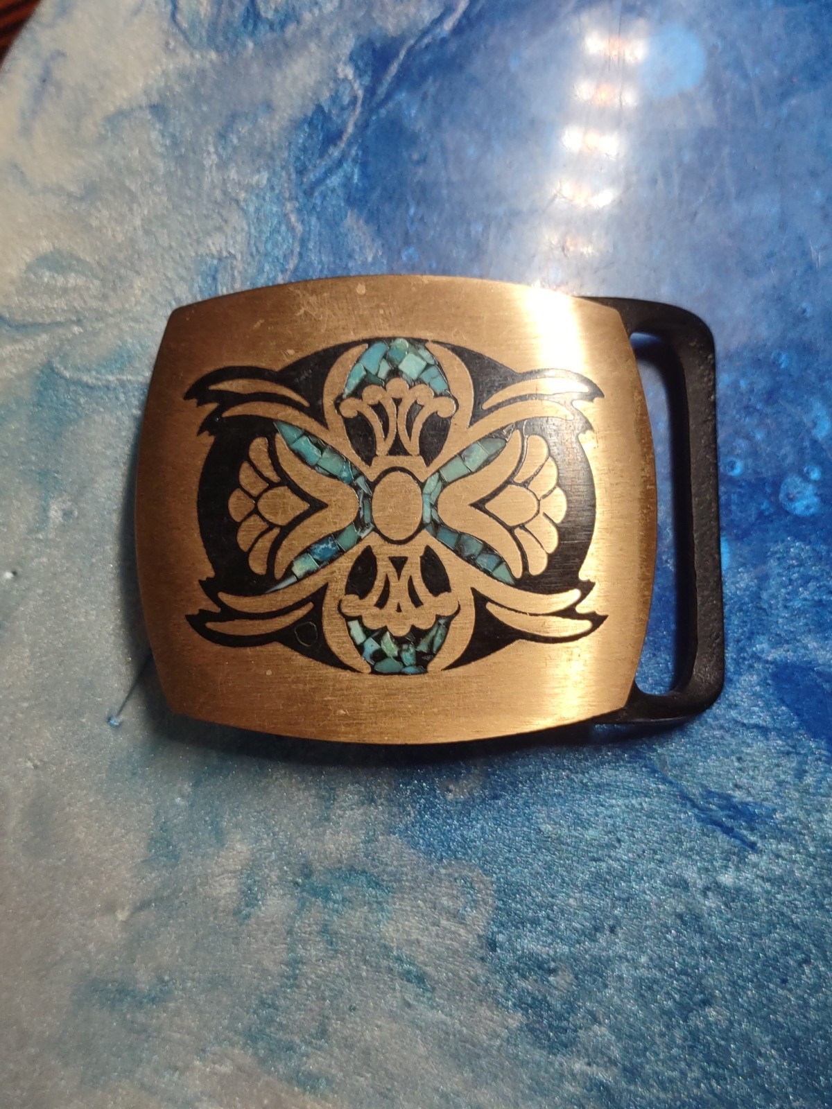 1978 Tech Ether Guild "Narcissus" Solid Brass Bel… - image 1