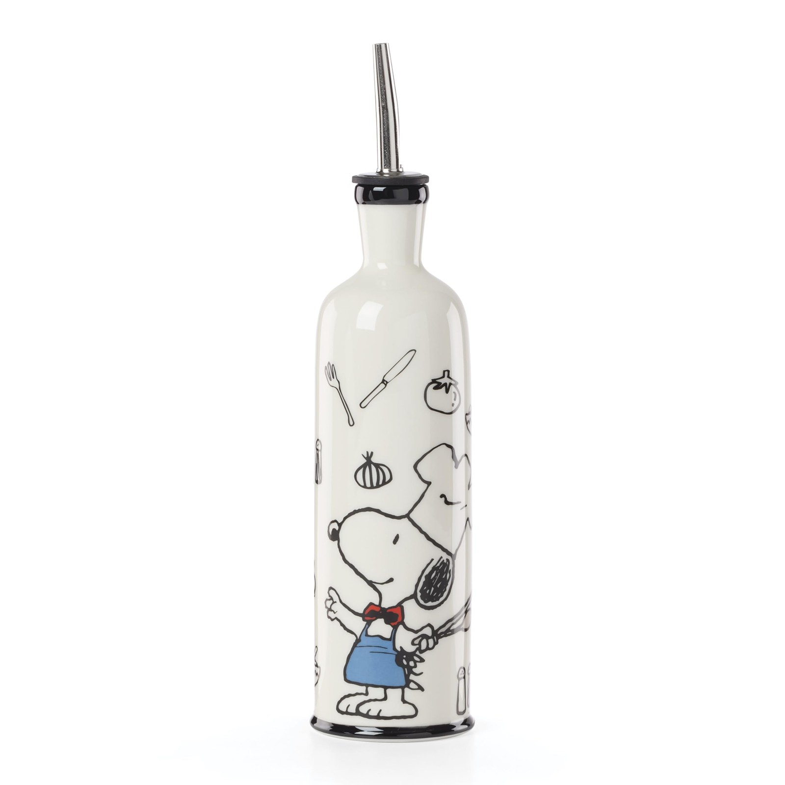 Lenox Home And Kitchen, Chef Snoopy Oil Bottle, Porcelain 11 Ounces, Ivory