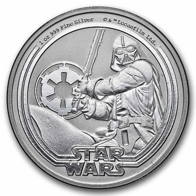 Niue 2 $ 2026  Star Wars   Darth Vader     1 Oz Silber 999