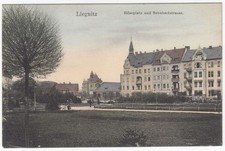 AK Liegnitz Legnica Schlesien Polen Bilseplatz und Schubertstrasse