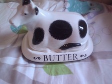 FAIRMONT & MAIN LULU DOWN ON THE FARM  BUTTER DISH ,VGC.