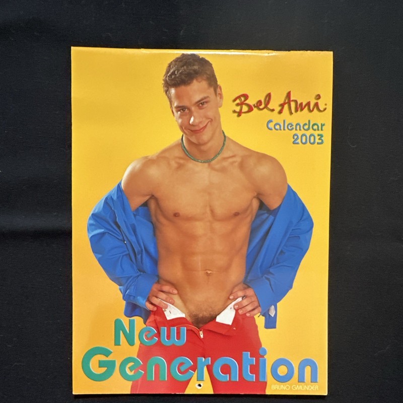BEL AMI NEW GENERATION 2003 Calendar Gay Vintage Bruno Gmunder   Male Nude