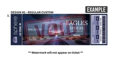 Eagles Sphere Las Vegas Residency Custom Design Commemorative Ticket