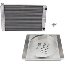 Universal Sbc Double Pass Radiator Kit Wfan Shroud 31 Inch