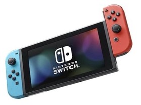 Nintendo Switch with Neon Blue and Red Joy-Con Preowned Great Condition
