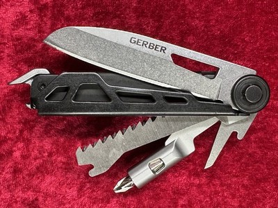 Gerber Armbar Trade Onyx Multi-Tool 6 Tool Knife Bit Holder w/Pocket Clip (582)