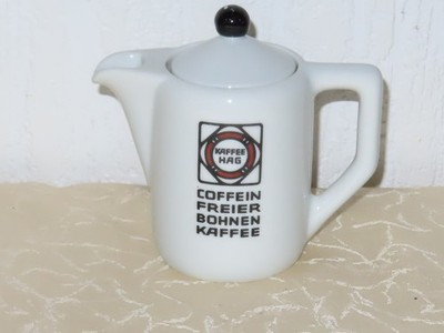 Kaffeekanne Kaffee Hag Coffein freier Bohnen Kaffee! H: 13cm
