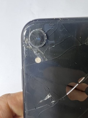 Apple iPhone XR 64GB Black AS-IS Cracked LCD & Back Glass Missing