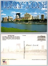 Continental Dayton Ohio Skyline City View Gold Star Products Postcard Continental Dayton Ohio Skyline City View Gold Star Products Postcard