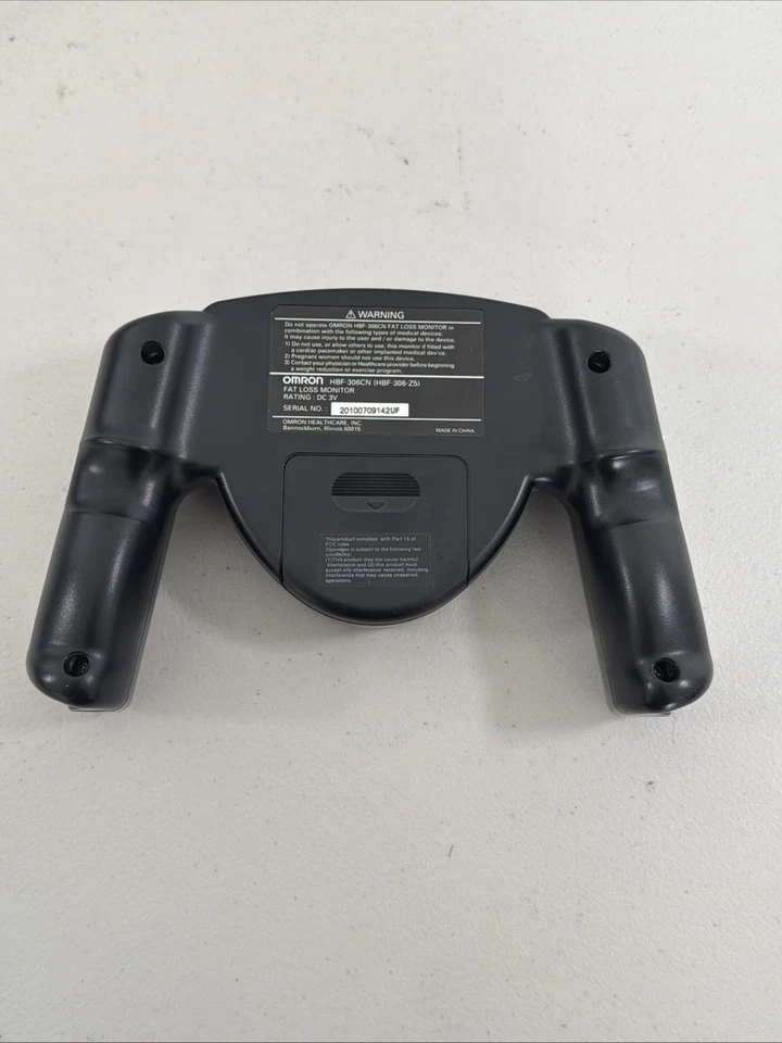 Monitor de perda de gordura OMRON HBF-306C preto portátil testado funcionando - Imagem 3 de 4