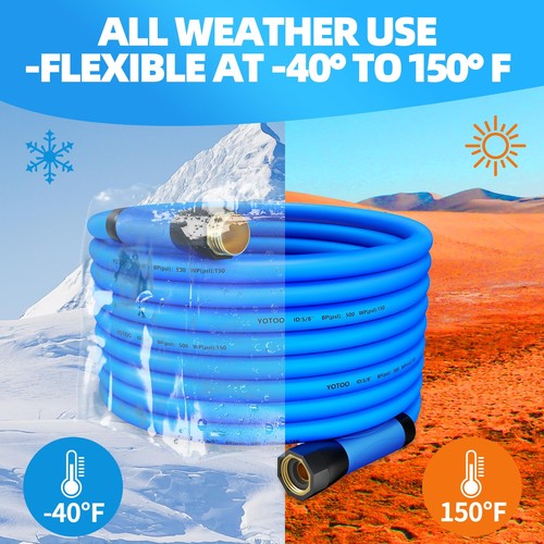 Heavy Duty Garden Hose, Water Hose 5/8-Inch by 50-Feet 500 PSI Kink Resistant... - Picture 5 of 7