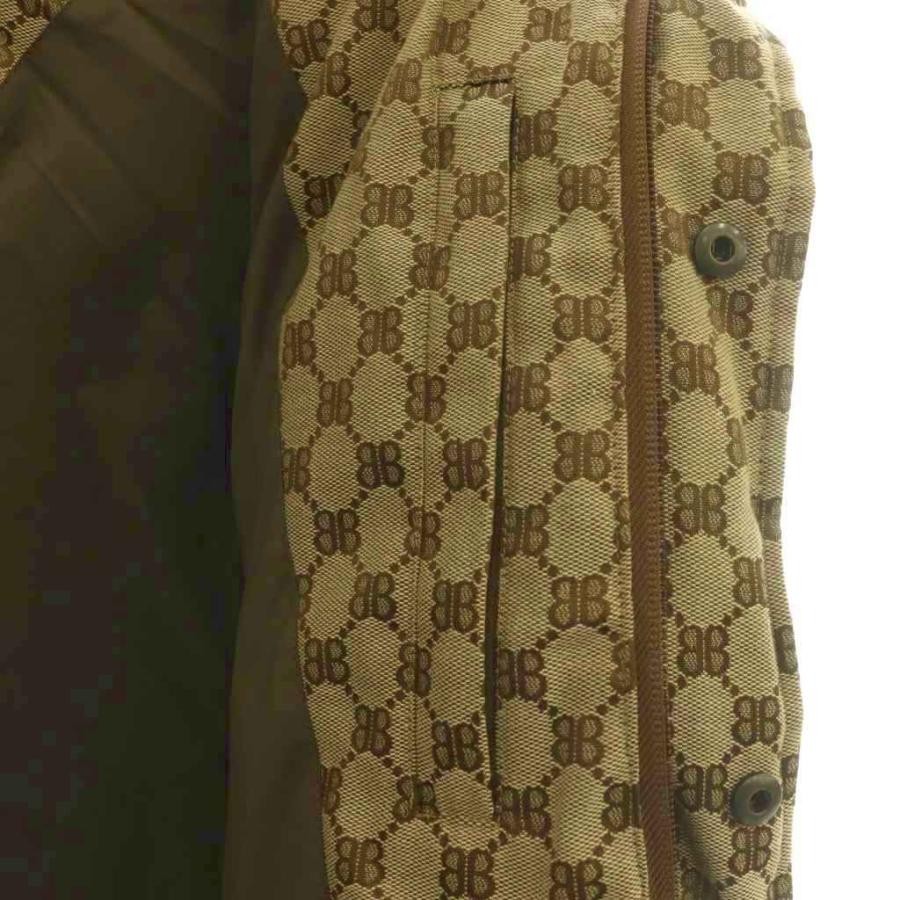 GUCCI x Balenciaga Hacker BB Puffer Vest Jacket Logo 44 Beige Mens