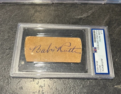 Babe Ruth Signed Cut Autograph Authentic PSA/DNA NY YANKEES AUTO