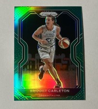 2021 Panini Prizm WNBA Bridget Carleton Green Prizm RC #16 Minnesota Lynx
