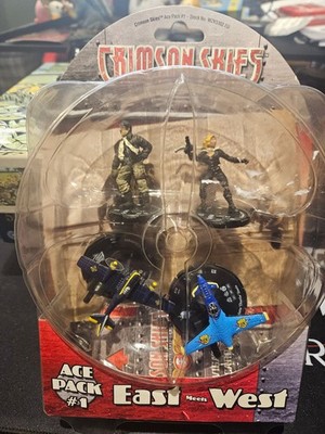 Crimson Skies Miniatures Aces Pack 1 East meets West WIZKIDS WIZ5302 *Neu Sealed