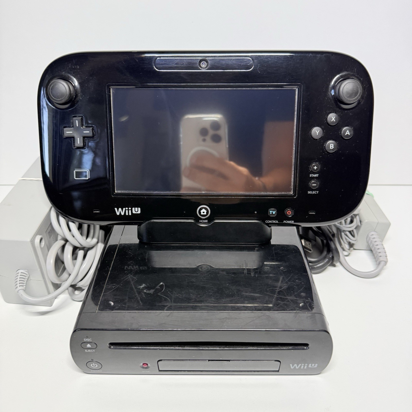 Console NINTENDO WII U WIIU Nera 32GB Completa con Gamepad e cavi - OTTIMA