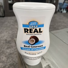 Coco Real Gourmet Crème De Noix De Coco Simplement Pressible Infusé Exotiques Neuf Scellé
