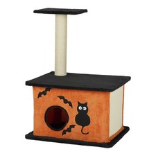 33" Halloween Cat Tree Cat Tower Cat Tree for Indoor Cats W/Spacious Cat Condo