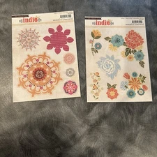 My Minds Eye Indie Chic Stickers ~ 2 Different Sheets