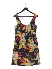 FatFace A-Line Midi Dress UK12 in Blue