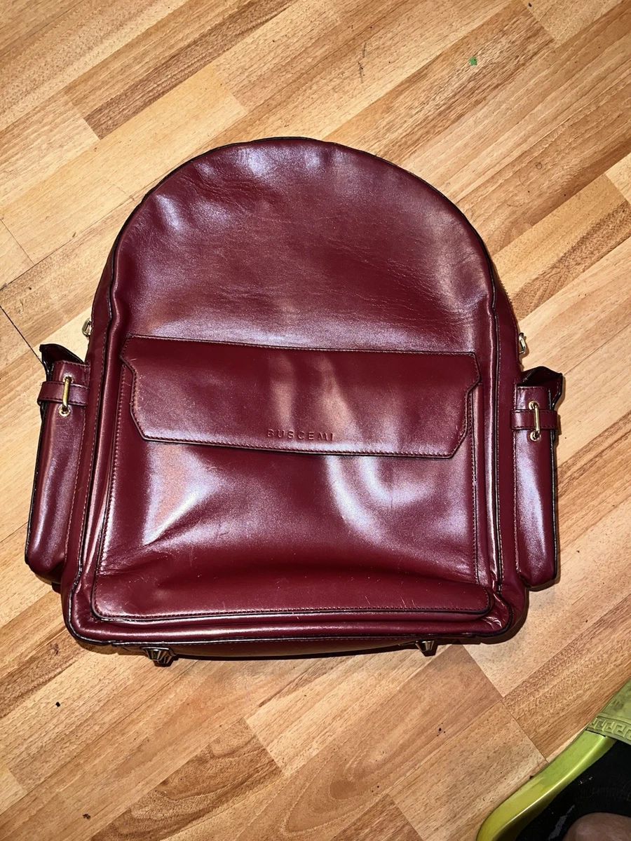 buscemi phd large leather backpack  Justin Reed Side pockets Buscemi PHD Men's Calf Leather