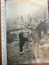 Foto WWI generale a cavallo Trentino no arditi